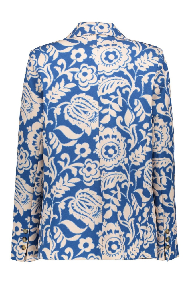BLAZER MET BLOEMENPRINT 45052 32 625 blue/off-white